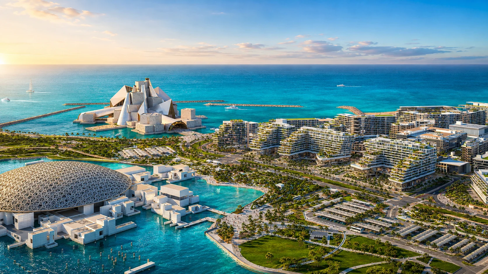 Abu Dhabi waterfront and cultural district